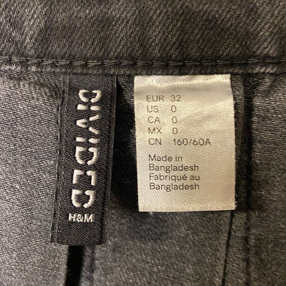 Divided Pleated Jean Skirt - Picture 2 of 5